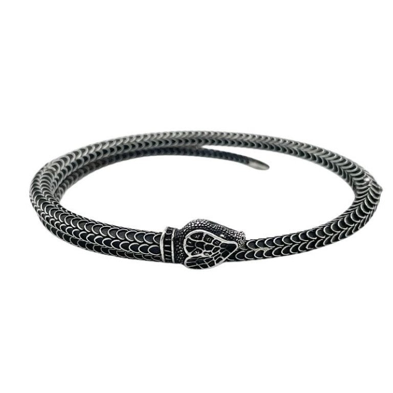 GUCCI グッチ ブレスレット ガーデン スネーク シルバー系 Ag925 ユニセックス バングル 美品