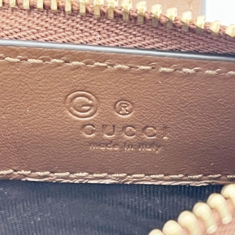 GUCCI グッチ コイン カードケース GGスプリーム 779804 ベージュ ブラウン ブラック系 PVC×レザー ユニセックス ゴールド金具 美品