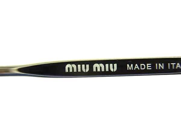miumiu ミュウミュウ サングラス ソシエテ SMU 58U ピンク系×シルバー系×レンズ クリアピンク系 メタル×プラスチック レディース アイウェア 超美品