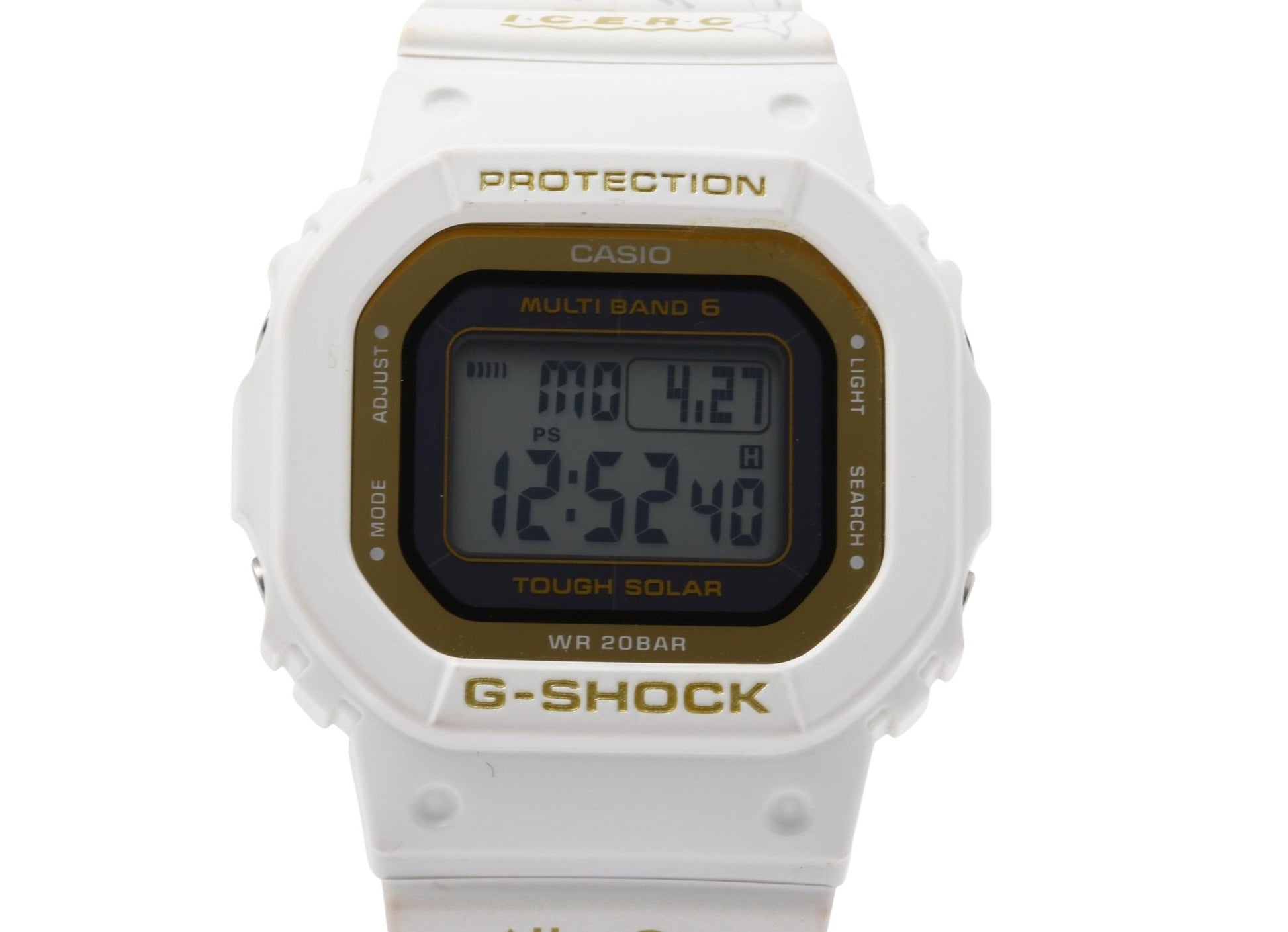 CASIO カシオ 腕時計 G SHOCK ジーショック Love The Sea And The Earth GMD-W5601K-7JR ホワイト系 樹脂 × SS ユニセックス ICERC Japan コラボ 30周年記念モデル イルクジ デジタル ソーラー電波 美品