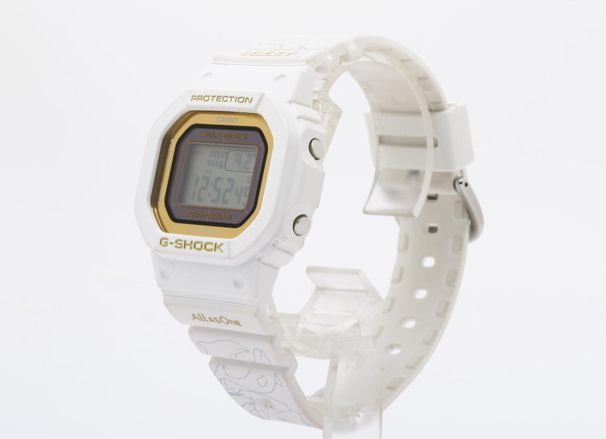 CASIO カシオ 腕時計 G SHOCK ジーショック Love The Sea And The Earth GMD-W5601K-7JR ホワイト系 樹脂 × SS ユニセックス ICERC Japan コラボ 30周年記念モデル イルクジ デジタル ソーラー電波 美品