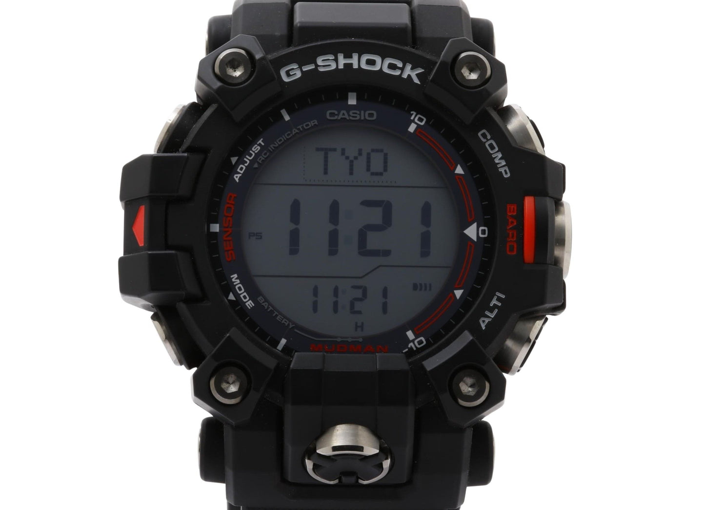 CASIO カシオ 腕時計 G SHOCK ジーショック Master of G - LAND MUDMAN GW-9500-1JF ブラック系 樹脂 × SS メンズ デジタル ソーラー電波 美品