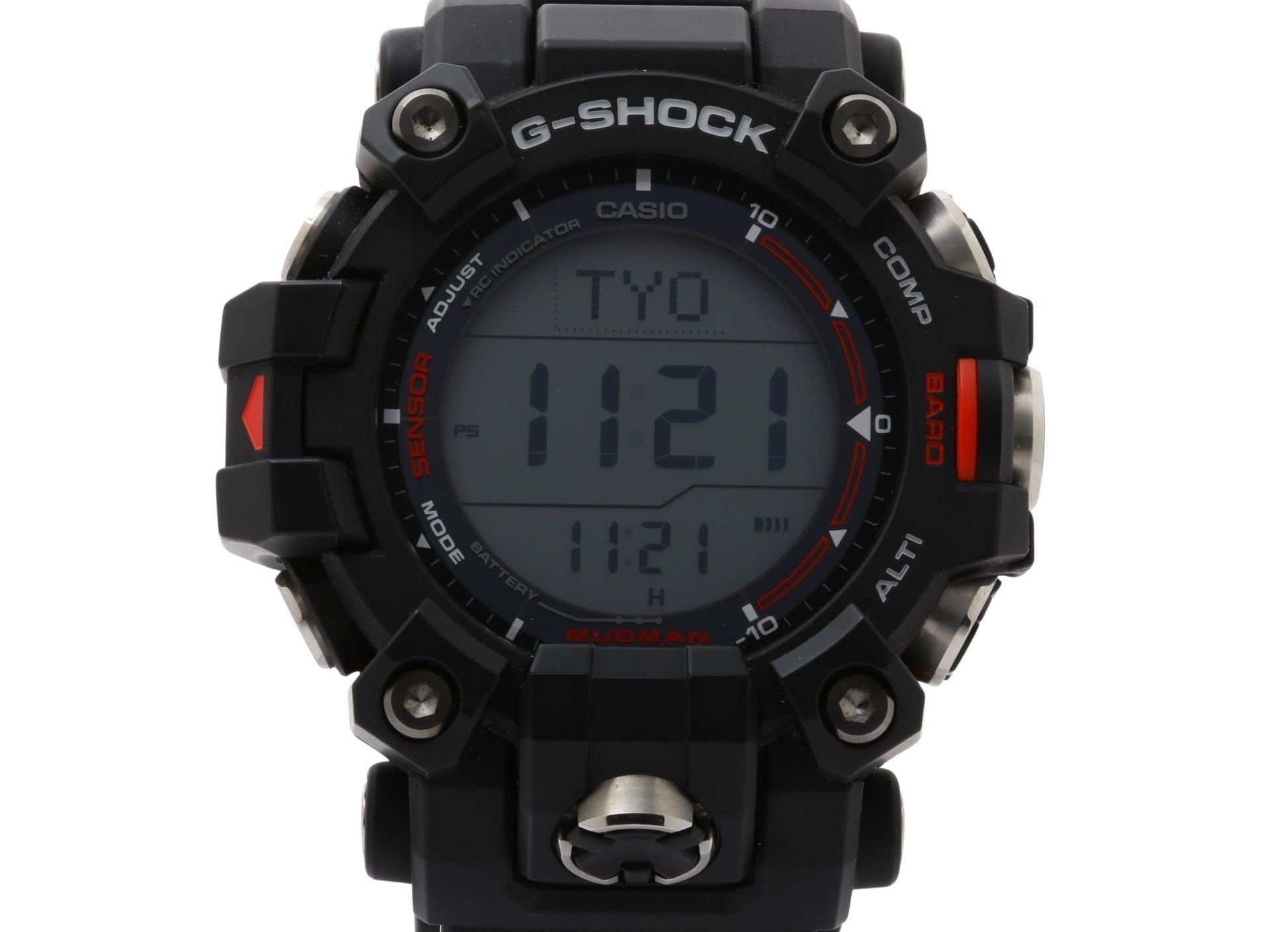 CASIO カシオ 腕時計 G SHOCK ジーショック Master of G - LAND MUDMAN GW-9500-1JF ブラック系 樹脂 × SS メンズ デジタル ソーラー電波 美品