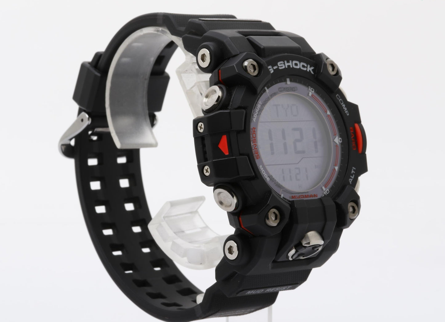 CASIO カシオ 腕時計 G SHOCK ジーショック Master of G - LAND MUDMAN GW-9500-1JF ブラック系 樹脂 × SS メンズ デジタル ソーラー電波 美品