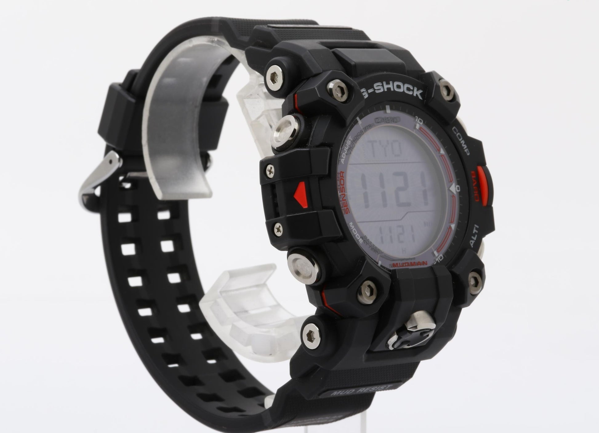 CASIO カシオ 腕時計 G SHOCK ジーショック Master of G - LAND MUDMAN GW-9500-1JF ブラック系 樹脂 × SS メンズ デジタル ソーラー電波 美品