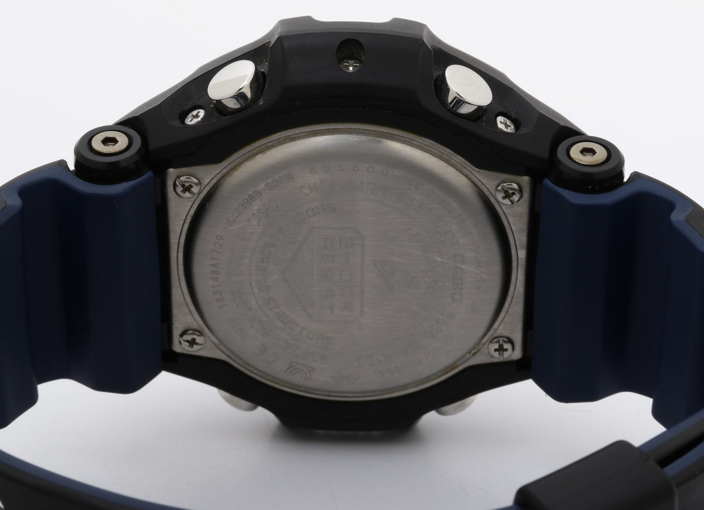 CASIO カシオ 腕時計 G SHOCK ジーショック GRAVITYMASTER GR-B100-1A2JF ブラック×ブルー系 樹脂 × SS メンズ アナデジ ソーラー 美品