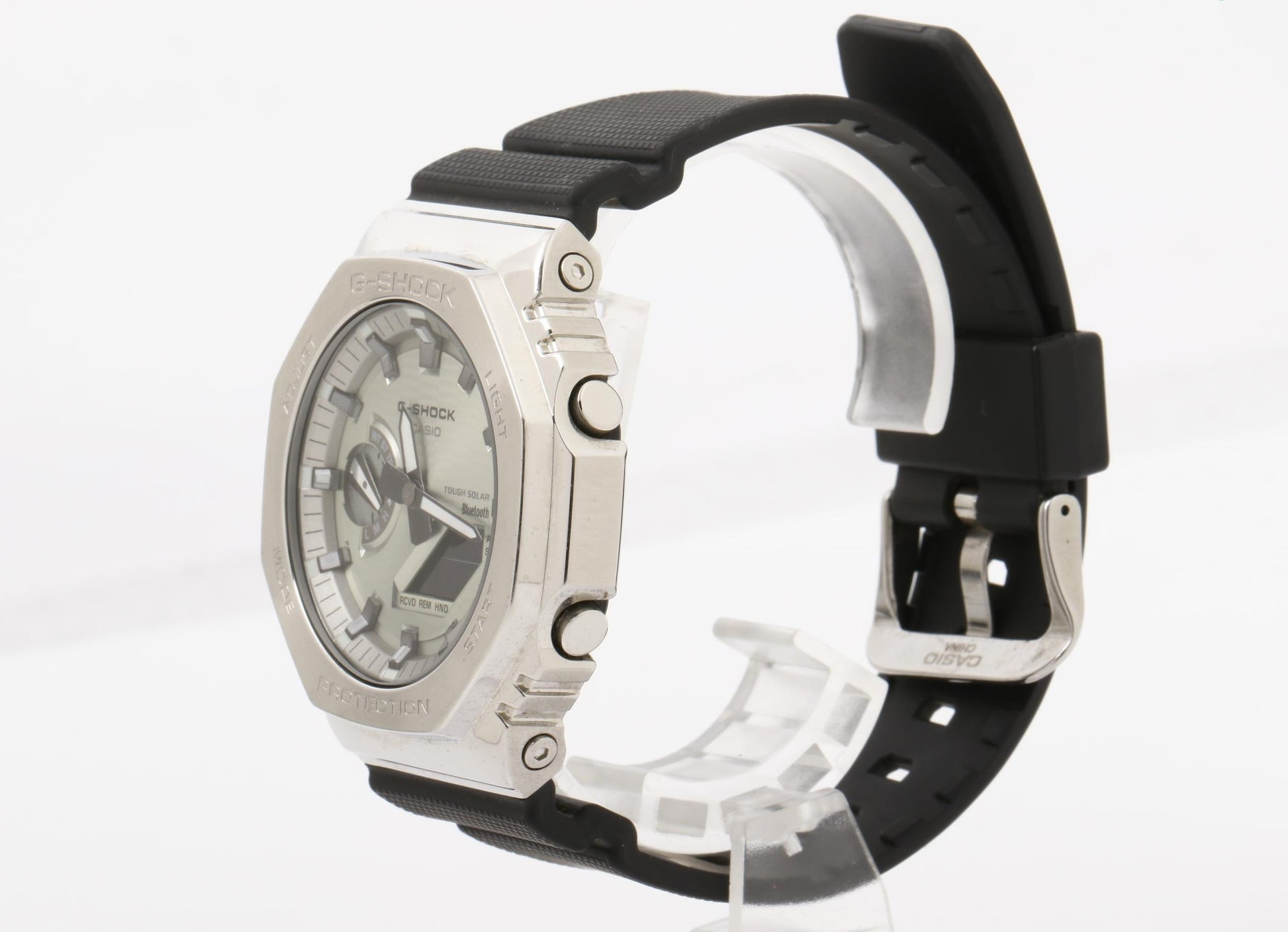 CASIO カシオ 腕時計 G SHOCK ジーショック 2100シリーズ GBM-2100A-8BJF シルバー ブラック系 SS × 樹脂 メンズ アナデジ ソーラー 美品