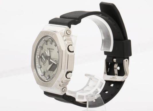 CASIO カシオ 腕時計 G SHOCK ジーショック 2100シリーズ GBM-2100A-8BJF シルバー ブラック系 SS × 樹脂 メンズ アナデジ ソーラー 美品