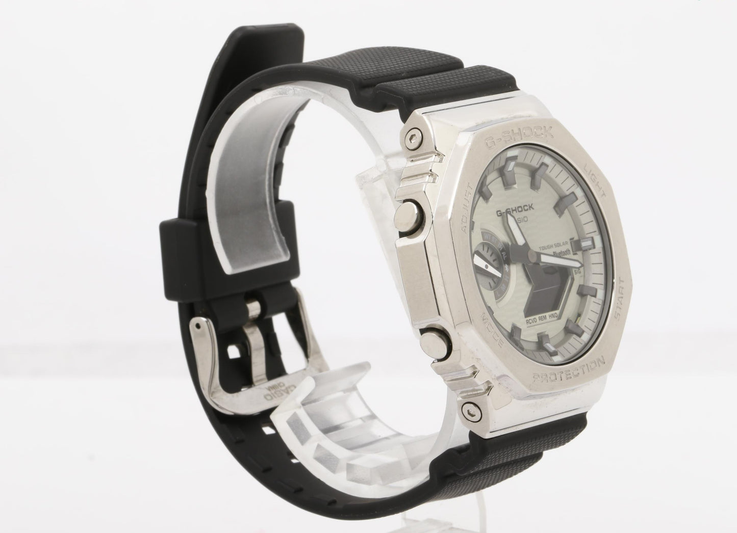 CASIO カシオ 腕時計 G SHOCK ジーショック 2100シリーズ GBM-2100A-8BJF シルバー ブラック系 SS × 樹脂 メンズ アナデジ ソーラー 美品