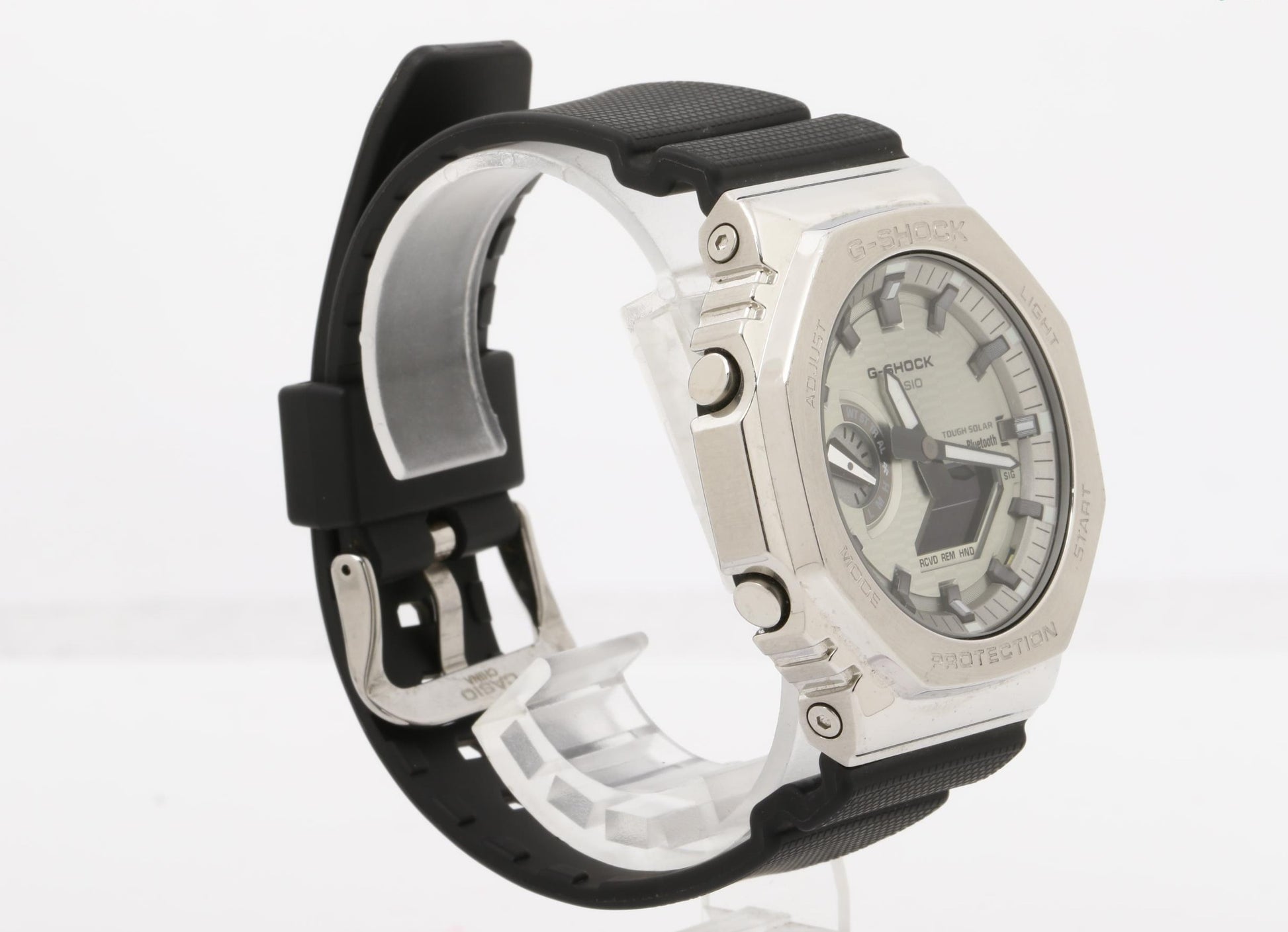CASIO カシオ 腕時計 G SHOCK ジーショック 2100シリーズ GBM-2100A-8BJF シルバー ブラック系 SS × 樹脂 メンズ アナデジ ソーラー 美品