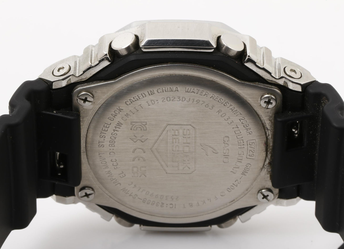 CASIO カシオ 腕時計 G SHOCK ジーショック 2100シリーズ GBM-2100A-8BJF シルバー ブラック系 SS × 樹脂 メンズ アナデジ ソーラー 美品