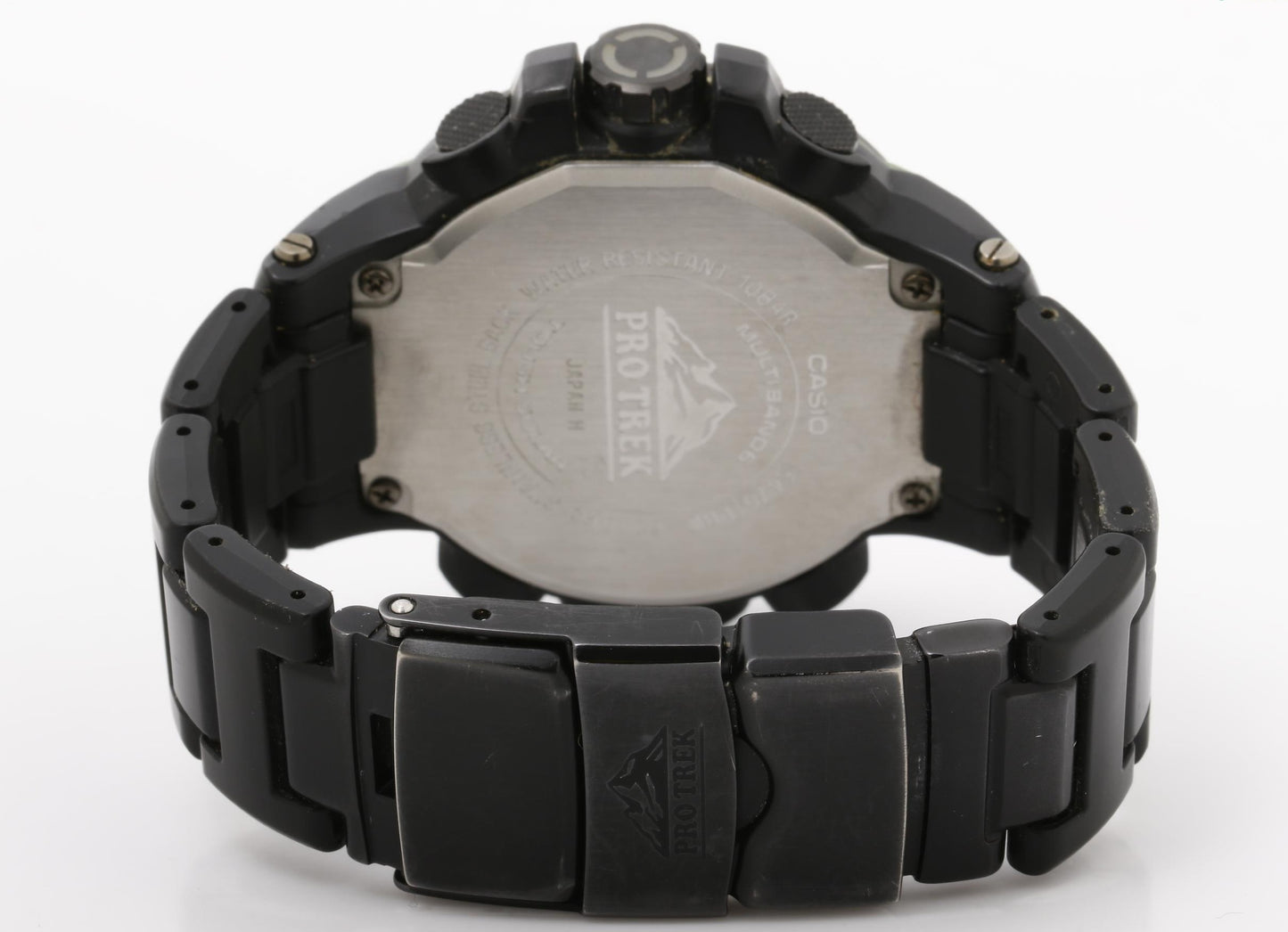 CASIO カシオ 腕時計 PROTREK プロトレック クライマーライン PRW-6100FC-1JF ブラック系 SS × 樹脂 メンズ アナデジ ソーラー電波 美品