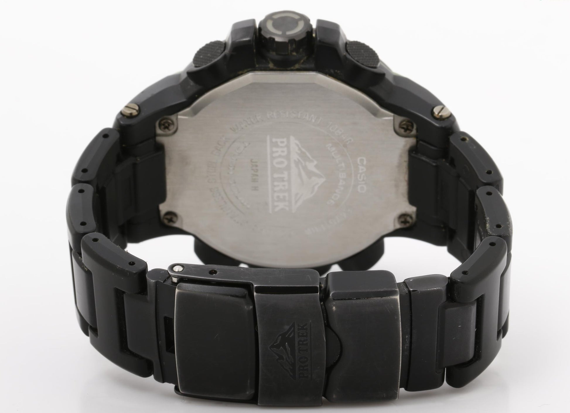 CASIO カシオ 腕時計 PROTREK プロトレック クライマーライン PRW-6100FC-1JF ブラック系 SS × 樹脂 メンズ アナデジ ソーラー電波 美品
