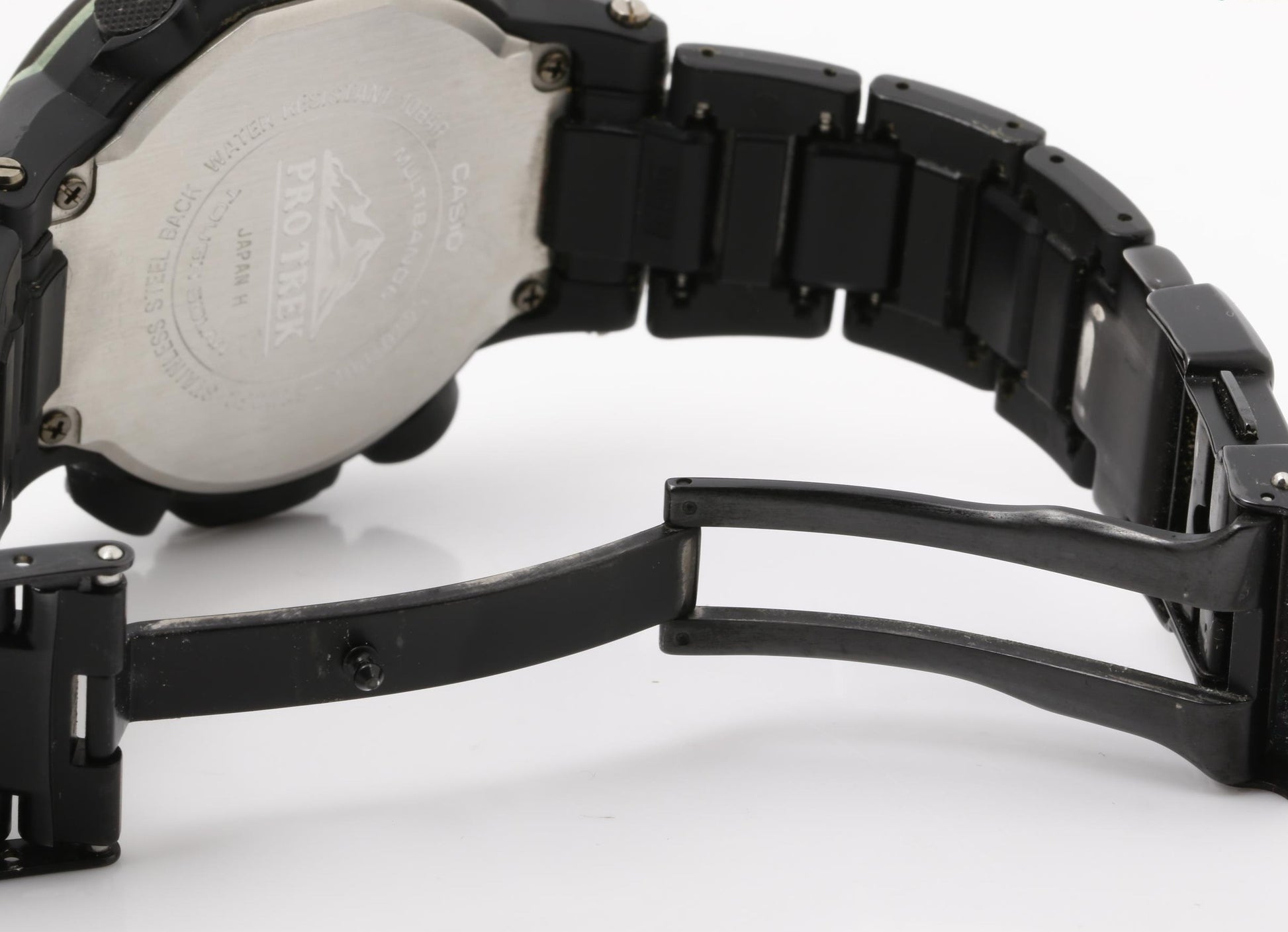 CASIO カシオ 腕時計 PROTREK プロトレック クライマーライン PRW-6100FC-1JF ブラック系 SS × 樹脂 メンズ アナデジ ソーラー電波 美品