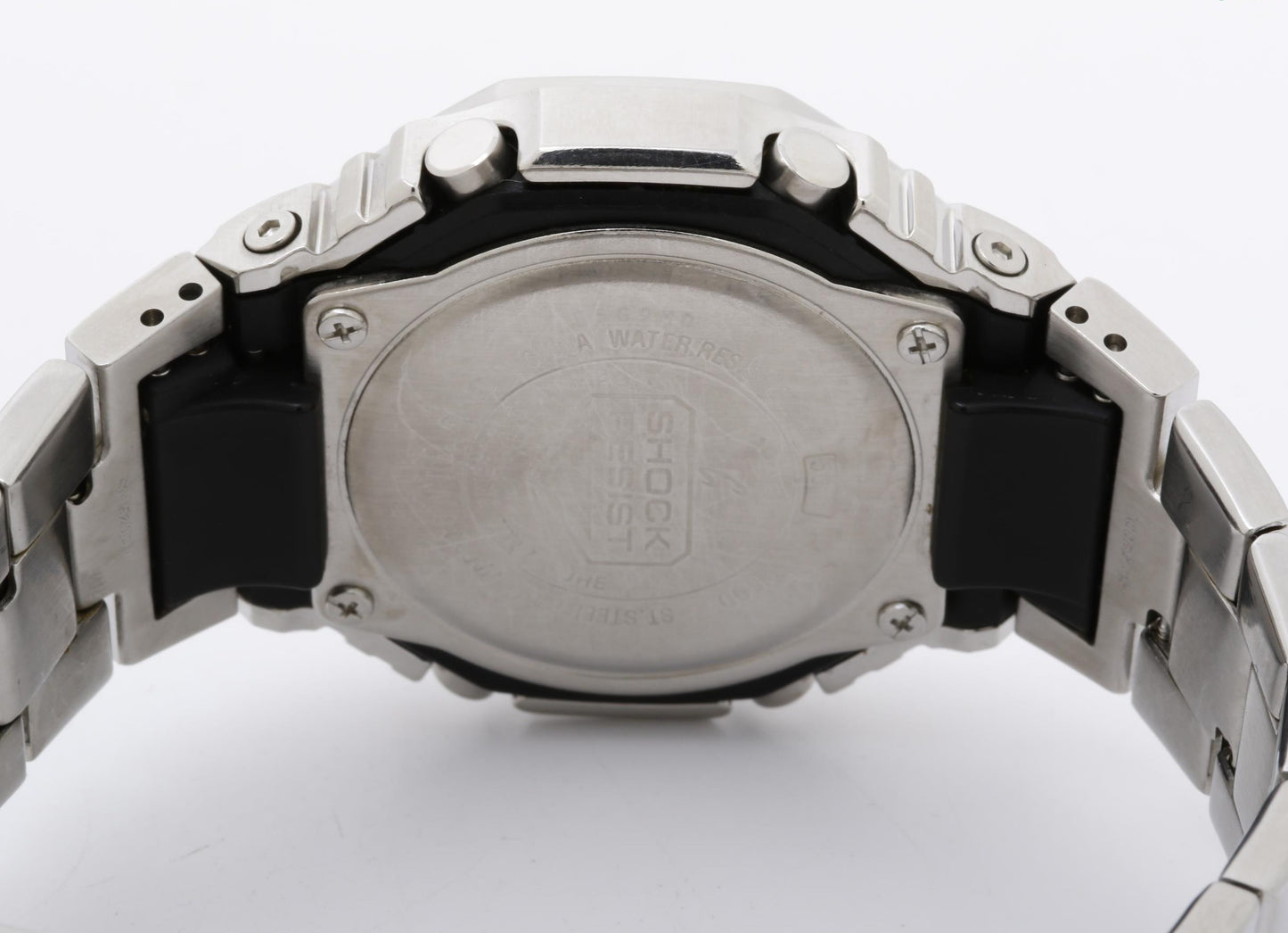 CASIO カシオ 腕時計 G SHOCK ジーショック 2100シリーズ GM-2110D-7AJF シルバー系 SS × 樹脂 メンズ アナデジ 美品