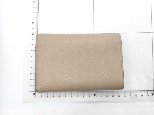 LOUIS VUITTON ルイヴィトン 三つ折り財布 ポルトフォイユ・カプシーヌ コンパクト M62159 ガレ(ベージュ)系 トリヨンレザー レディース ゴールド金具 美品