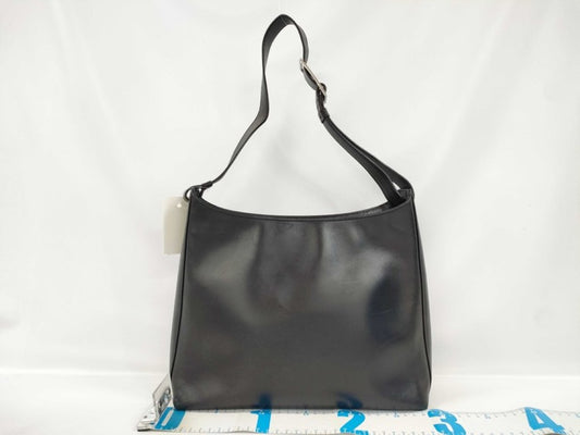 Salvatore Ferragamo フェラガモ ショルダーバッグ ヴァラ AB-21 0274 ブラック系 レザー レディース シルバー金具 美品