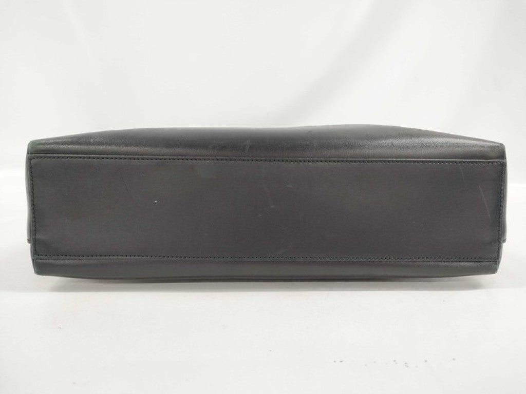 Salvatore Ferragamo フェラガモ ショルダーバッグ ヴァラ AB-21 0274 ブラック系 レザー レディース シルバー金具 美品