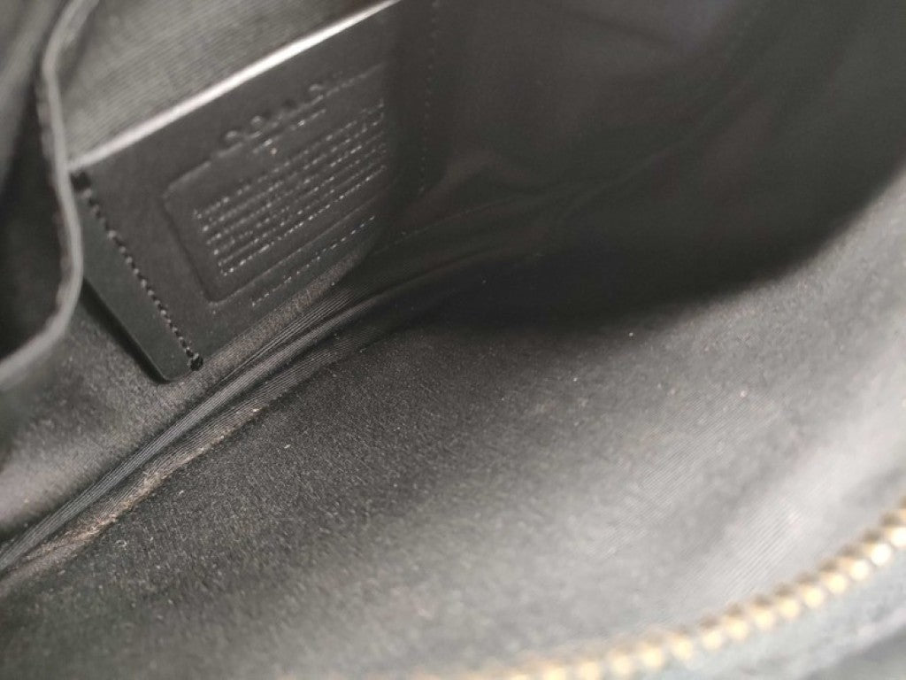 COACH コーチ ボディバッグ シグネチャー トンプソン C5386 ブラック系 キャンバス レザー メンズ