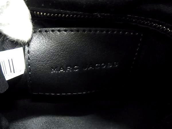 MARC JACOBS マークジェイコブス ハンドバッグ Jマーク ミニ サッチェル ブラック系 レザー レディース 2WAY シルバー金具 美品