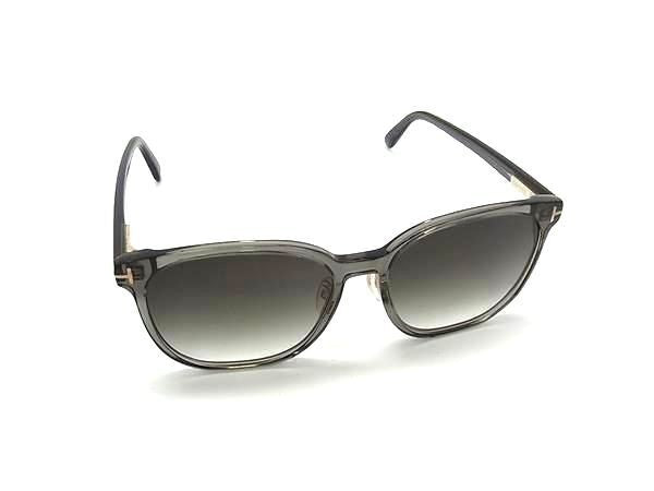 TOM FORD トムフォード サングラス TF801-K クリアカーキ系×レンズ クリアカーキグラデーション系 プラスチック ユニセックス 美品