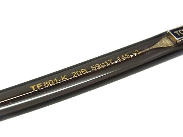 TOM FORD トムフォード サングラス TF801-K クリアカーキ系×レンズ クリアカーキグラデーション系 プラスチック ユニセックス 美品