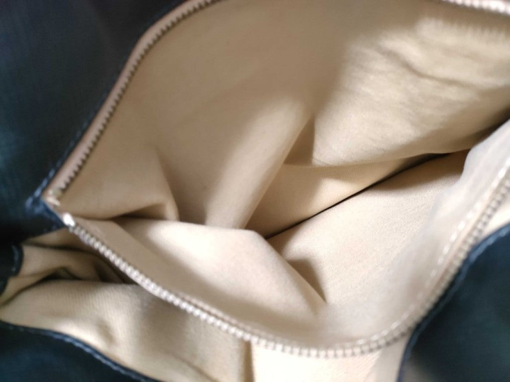 BOTTEGA VENETA ボッテガヴェネタ ショルダーバッグ ネイビー系 キャンバス レザー レディース