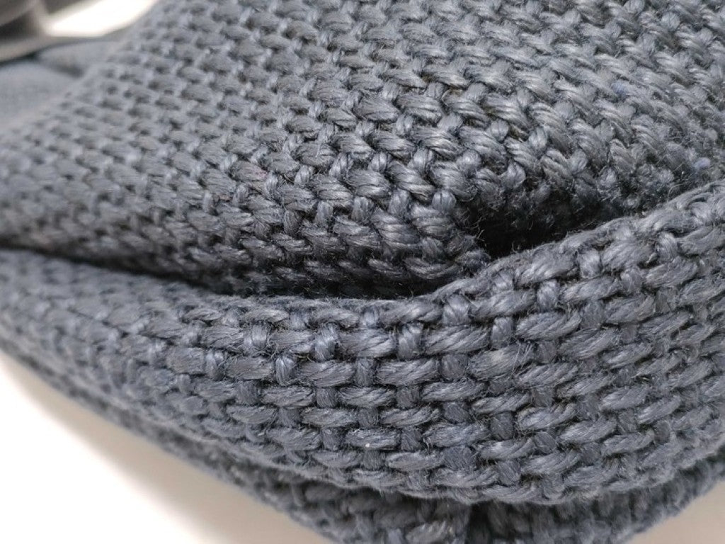BOTTEGA VENETA ボッテガヴェネタ ショルダーバッグ ネイビー系 キャンバス レザー レディース