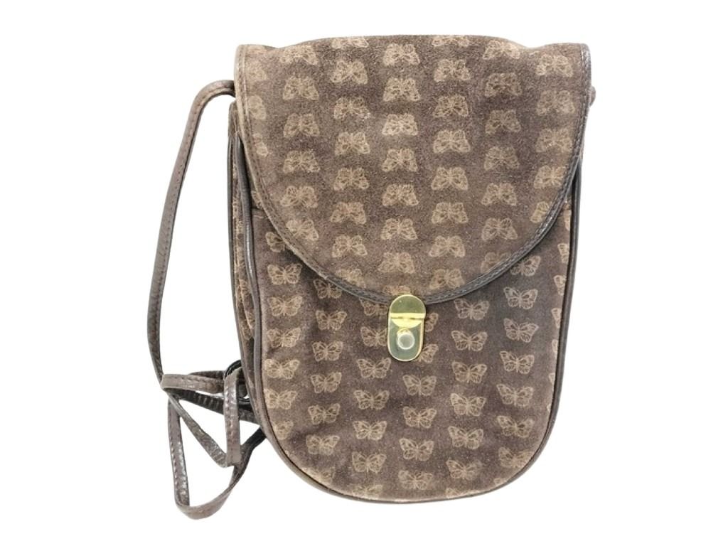 BOTTEGA VENETA ボッテガヴェネタ ショルダーバッグ ブラウン系 スエード レザー レディース バタフライ
