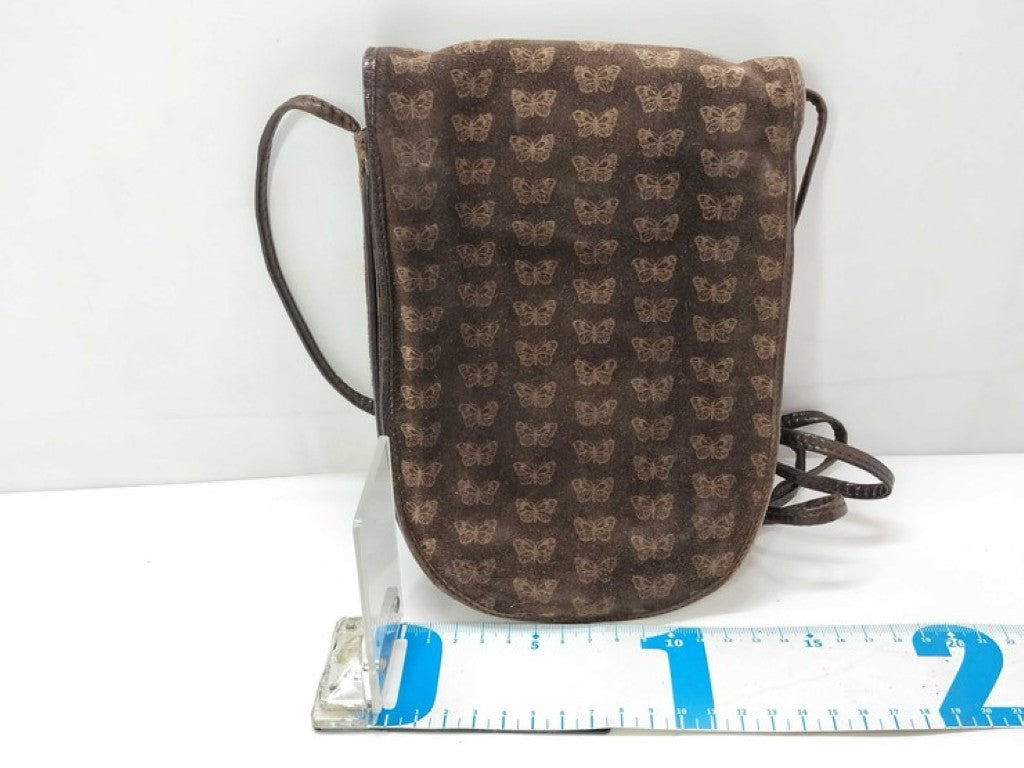 BOTTEGA VENETA ボッテガヴェネタ ショルダーバッグ ブラウン系 スエード レザー レディース バタフライ