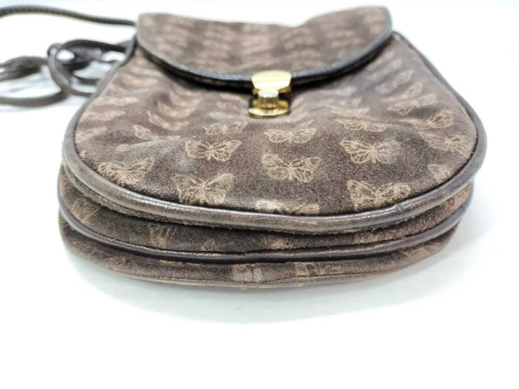 BOTTEGA VENETA ボッテガヴェネタ ショルダーバッグ ブラウン系 スエード レザー レディース バタフライ
