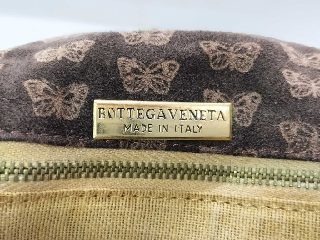 BOTTEGA VENETA ボッテガヴェネタ ショルダーバッグ ブラウン系 スエード レザー レディース バタフライ