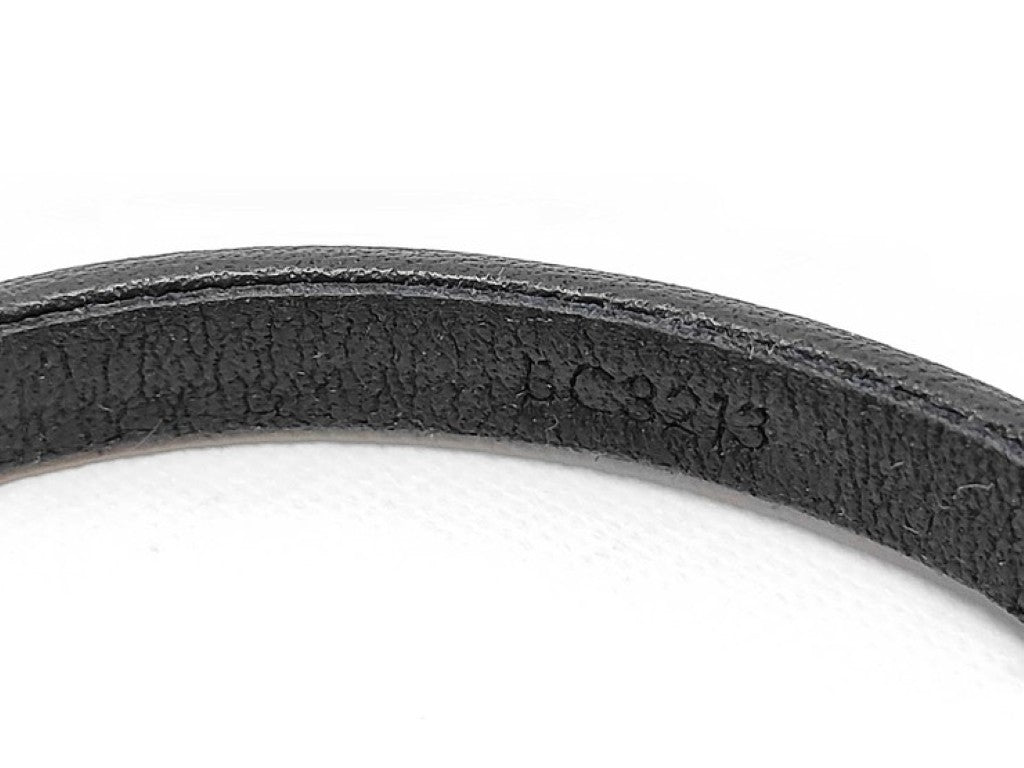 LOUIS VUITTON ルイヴィトン ブレスレット ブレスレット クリップ イット M8119 ブラック系 レザー ユニセックス シルバー金具 美品