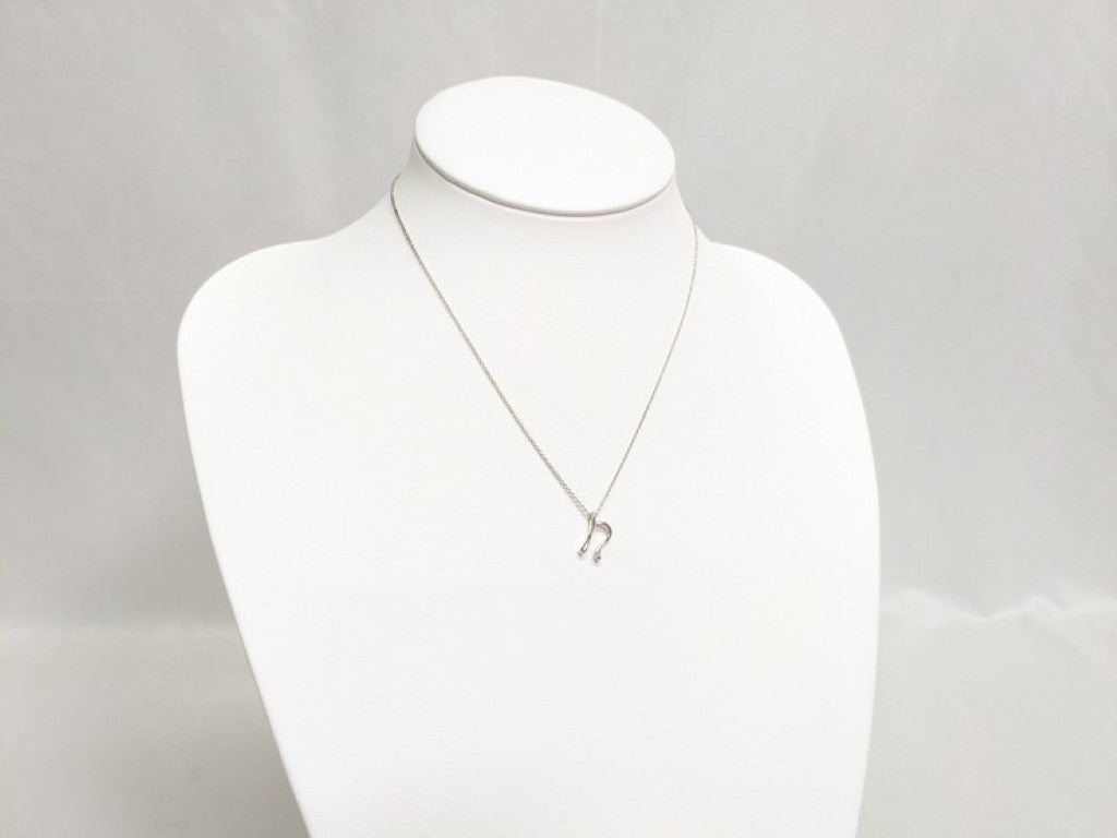 Tiffany&Co. ティファニー ネックレス レター N シルバー系 SV925 レディース 美品