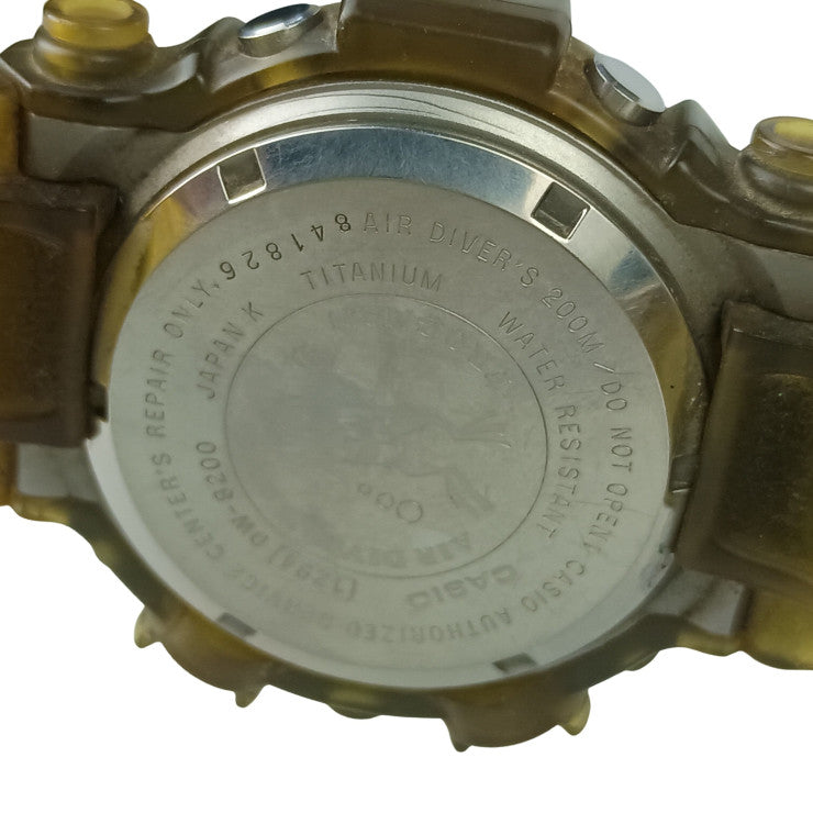 CASIO カシオ 腕時計 G-SHOCK フロッグマン DW-8200 クリア シルバー系 チタン 樹脂 メンズ デジタル クオーツ