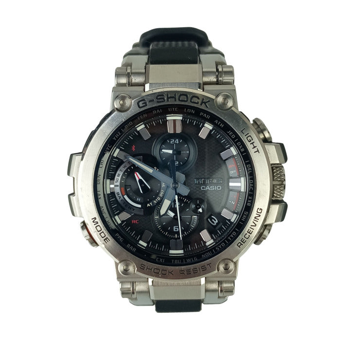 CASIO カシオ 腕時計 G-SHOCK MT-G MTG-B1000 Series MTG-B1000-1AJF シルバー ブラック系 ステンレス 樹脂 メンズ アナログ ソーラー 電波 美品
