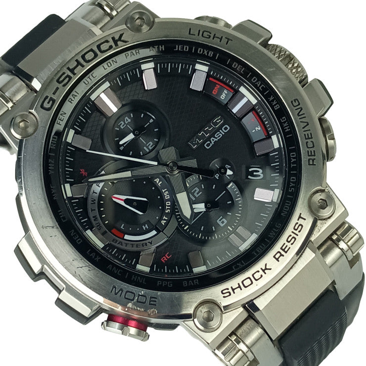 CASIO カシオ 腕時計 G-SHOCK MT-G MTG-B1000 Series MTG-B1000-1AJF シルバー ブラック系 ステンレス 樹脂 メンズ アナログ ソーラー 電波 美品