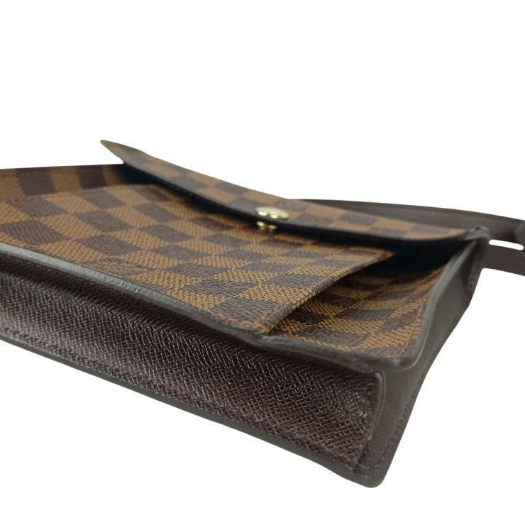LOUIS VUITTON ルイヴィトン ショルダーバッグ ピムリコ N45272 エベヌ系 ダミエ ユニセックス ゴールド金具 美品