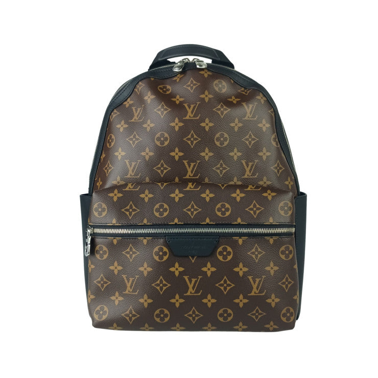 LOUIS VUITTON ルイヴィトン リュックサック ディスカバリー バックパック M46684 ブラウン系 モノグラム マカサー ユニセックス シルバー金具 美品