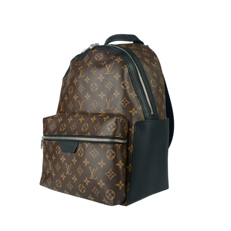 LOUIS VUITTON ルイヴィトン リュックサック ディスカバリー バックパック M46684 ブラウン系 モノグラム マカサー ユニセックス シルバー金具 美品