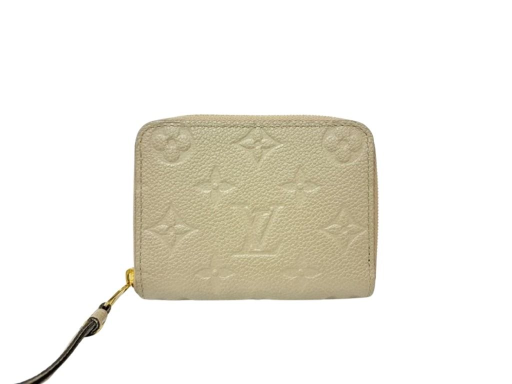 LOUIS VUITTON ルイヴィトン コインケース ジッピーコインパース M68696 トゥルトレール（ベージュ系） モノグラムアンプラント ユニセックス 美品