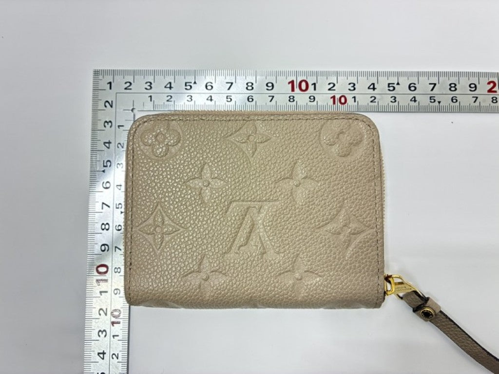 LOUIS VUITTON ルイヴィトン コインケース ジッピーコインパース M68696 トゥルトレール（ベージュ系） モノグラムアンプラント ユニセックス 美品