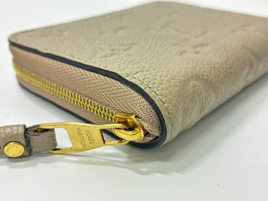 LOUIS VUITTON ルイヴィトン コインケース ジッピーコインパース M68696 トゥルトレール（ベージュ系） モノグラムアンプラント ユニセックス 美品