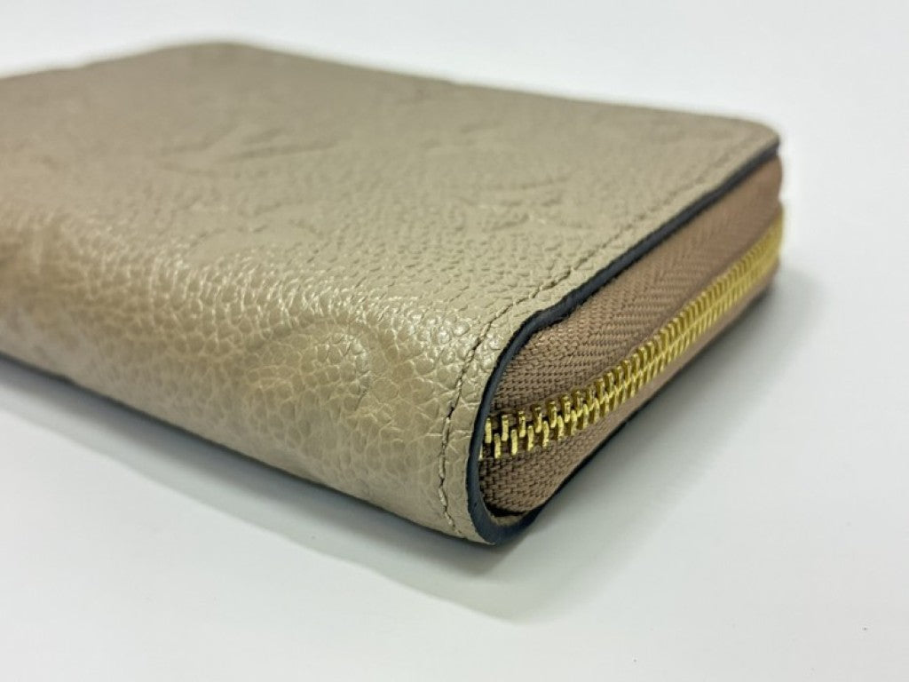 LOUIS VUITTON ルイヴィトン コインケース ジッピーコインパース M68696 トゥルトレール（ベージュ系） モノグラムアンプラント ユニセックス 美品