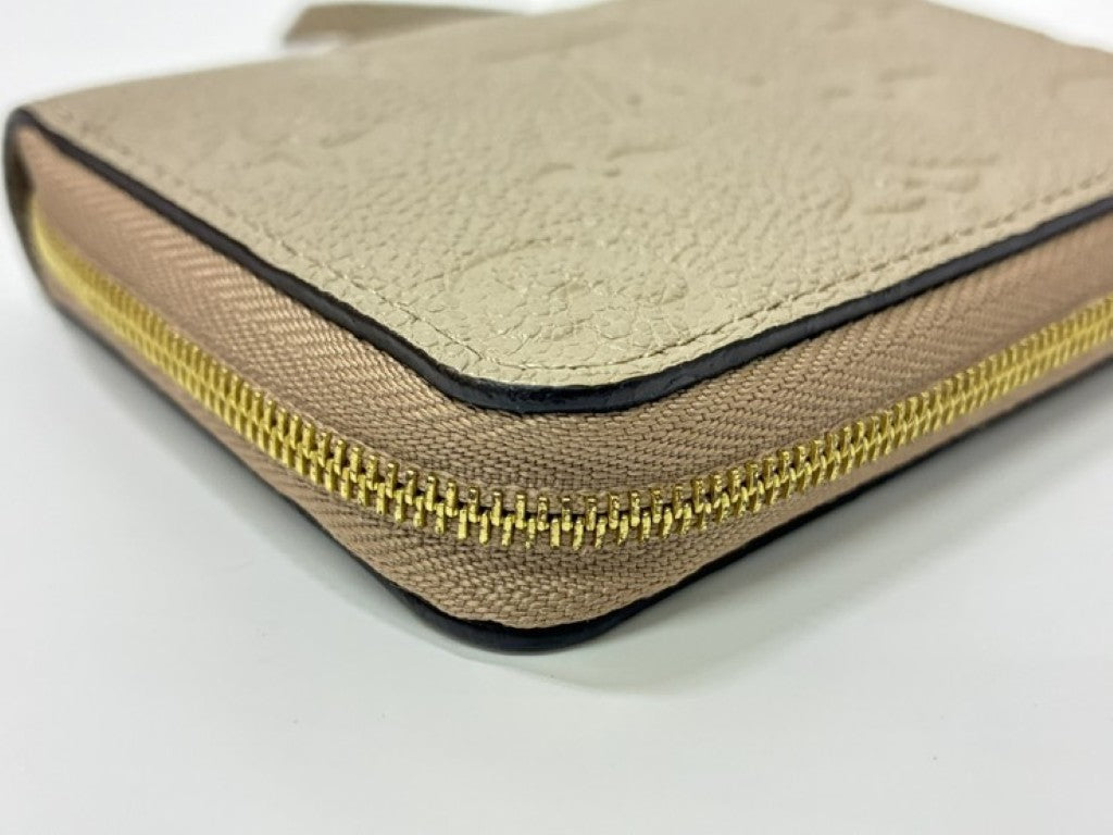 LOUIS VUITTON ルイヴィトン コインケース ジッピーコインパース M68696 トゥルトレール（ベージュ系） モノグラムアンプラント ユニセックス 美品