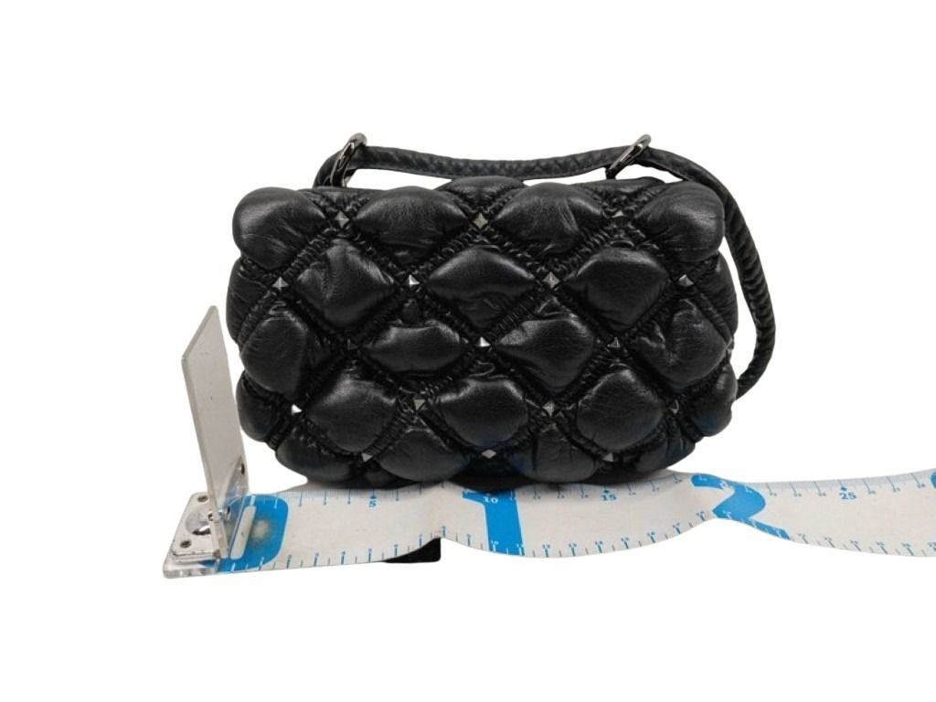 Valentino Garavani ヴァレンチノガラヴァーニ ショルダーバッグ スパイクミー WW9B0H79EFZ ブラック系 レザー レディース ロックスタッズ 超美品