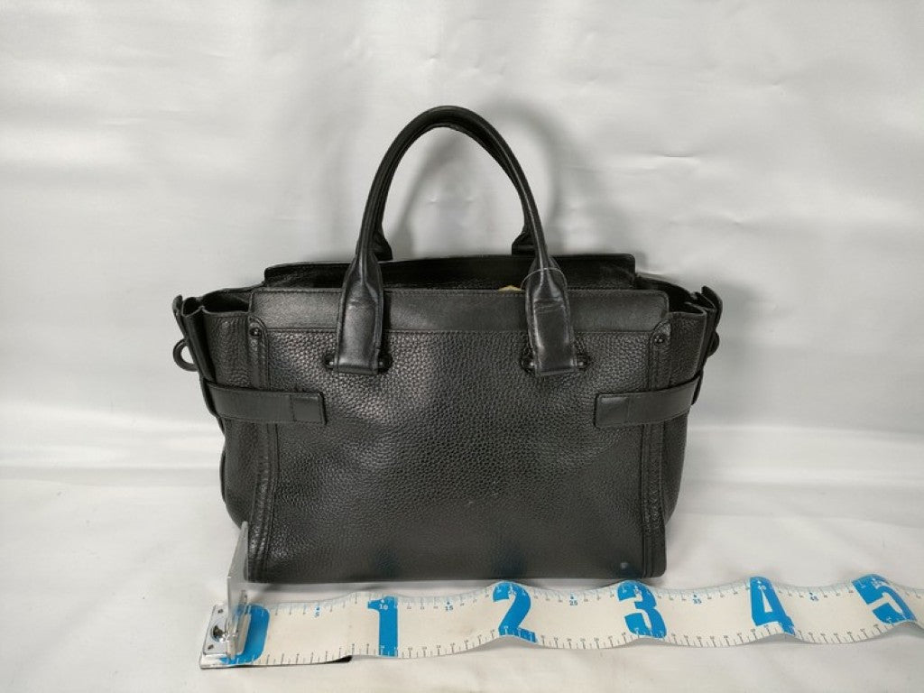 COACH コーチ ハンドバッグ 34408 ブラック系 レザー レディース 美品