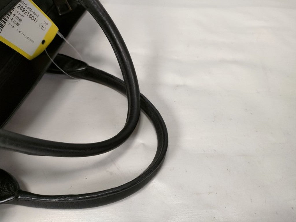 COACH コーチ ハンドバッグ 34408 ブラック系 レザー レディース 美品