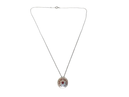 Tiffany&Co. ティファニー ネックレス パロマピカソ クラウンオブハート シルバー レッド系 SV925 レディース 美品