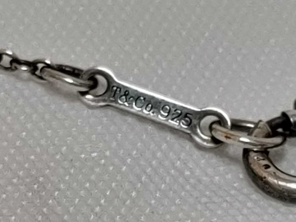 Tiffany&Co. ティファニー ネックレス パロマピカソ クラウンオブハート シルバー レッド系 SV925 レディース 美品